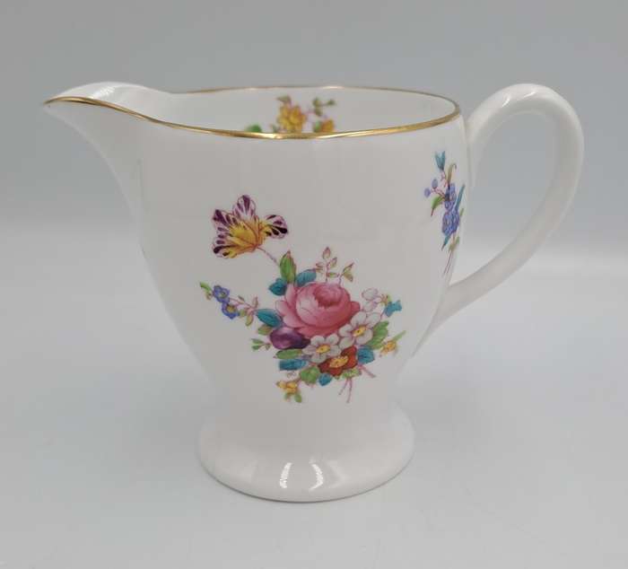 Vintage Dresden Rose Creamer by Spode Copeland's China England 98x130x80mm
