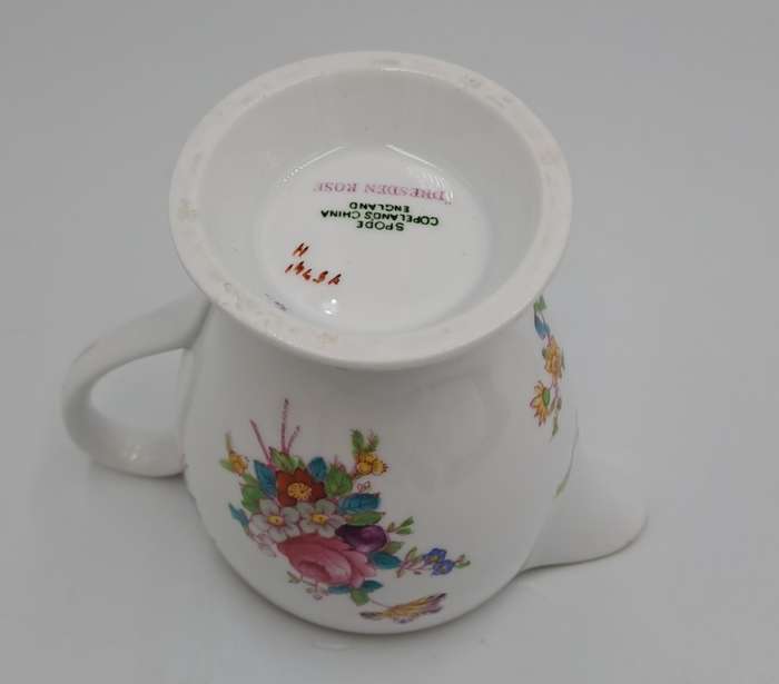 Vintage Dresden Rose Creamer by Spode Copeland's China England 98x130x80mm