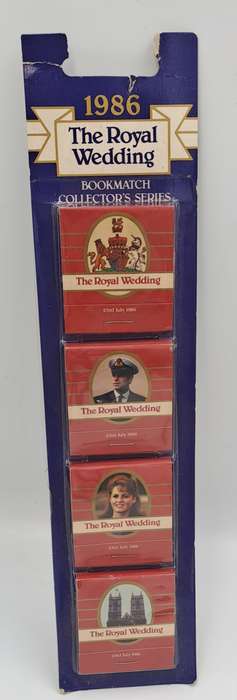 1986  Andrew & Fergie Royal Wedding Bookmatch Set - Collector Series