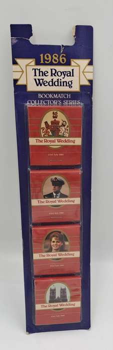 1986  Andrew & Fergie Royal Wedding Bookmatch Set - Collector Series