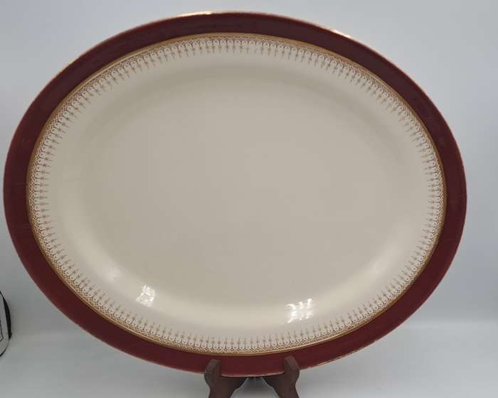 Vintage SIMPSONS pottery Ambassodor ware England Oval Platter 335x405mm