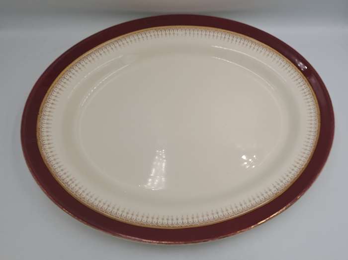 Vintage SIMPSONS pottery Ambassodor ware England Oval Platter 335x405mm