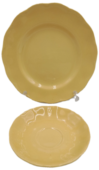 Vintage GRINDLEY Petal Ware Saucer and side Plate Made in England