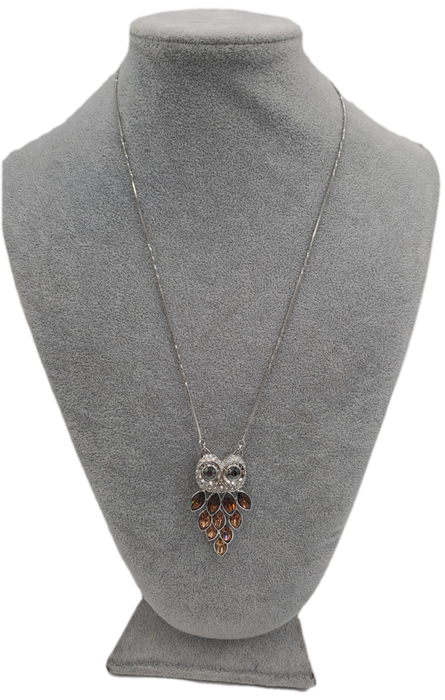A Nicky Butler Necklace -Owl Pendant with Gemstones