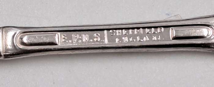 6 Vintage SIPELIA Sheffield England APOSTEL Silver Plate spoons -Boxed