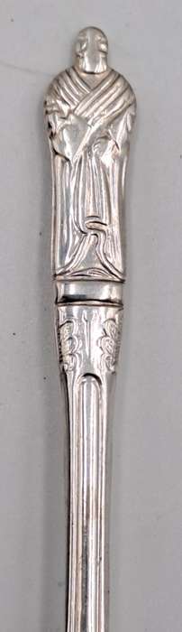 6 Vintage SIPELIA Sheffield England APOSTEL Silver Plate spoons -Boxed