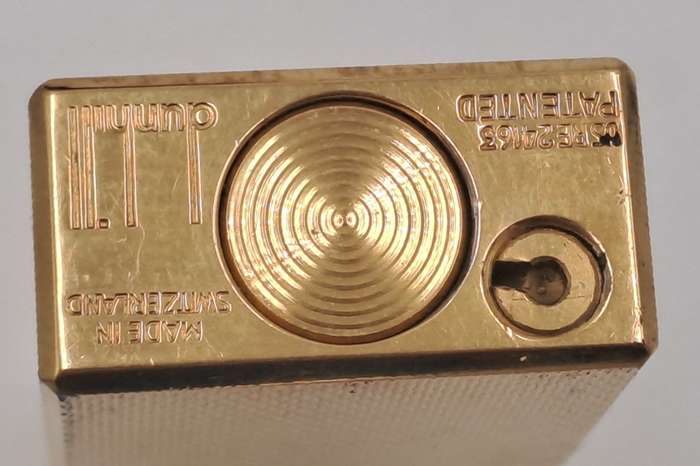 Vintage Swiss Dunhill Rollergas Lighter Need Flint and Gas -Good Spark-Box not Complete