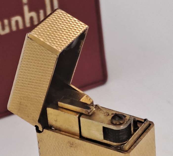 Vintage Swiss Dunhill Rollergas Lighter Need Flint and Gas -Good Spark-Box not Complete