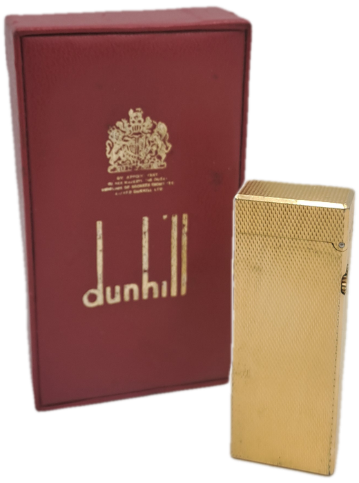 Vintage Swiss Dunhill Rollergas Lighter Need Flint and Gas -Good Spark-Box not Complete