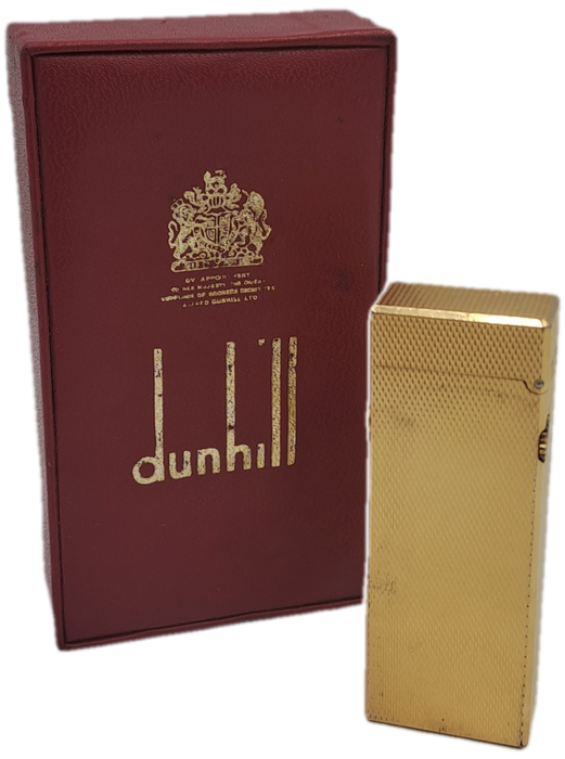 Vintage Swiss Dunhill Rollergas Lighter Need Flint and Gas -Good Spark-Box not Complete