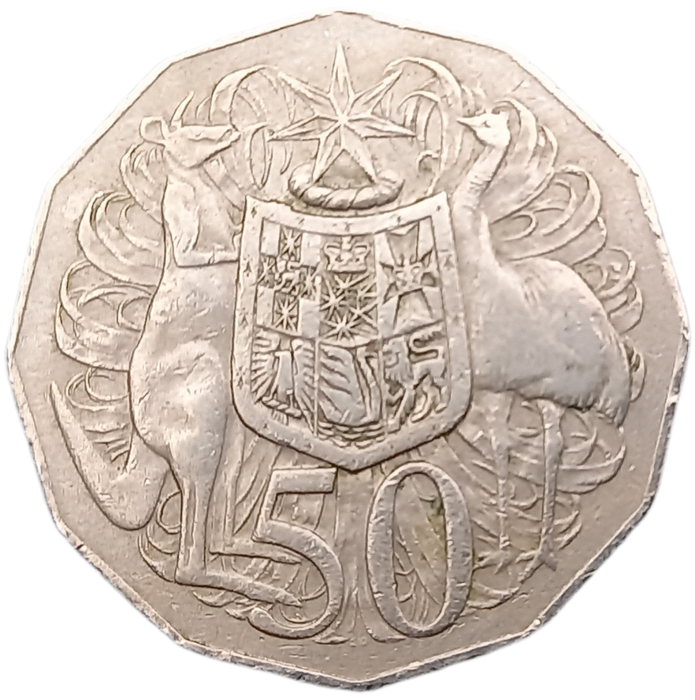 1978 Australia 50 Cents - Elizabeth II 2nd Portrait - Dodecagonal type