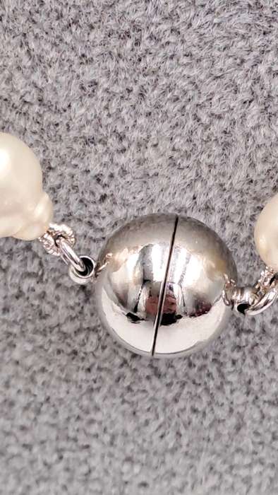 2 Genuine 10mm Pearl Necklaces 64cm and 40cm