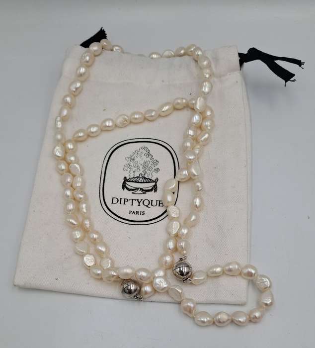 2 Genuine 10mm Pearl Necklaces 64cm and 40cm