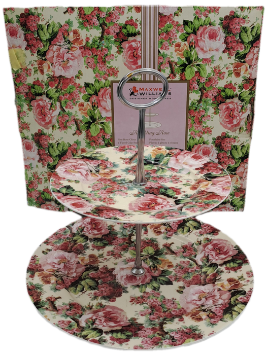 Maxwell & Williams Rambling Rose 2 Tier Cake Stand