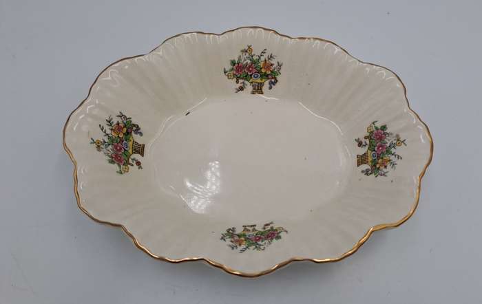 Vintage Longton Royal Art Pottery Porcelain Tray -Made in England