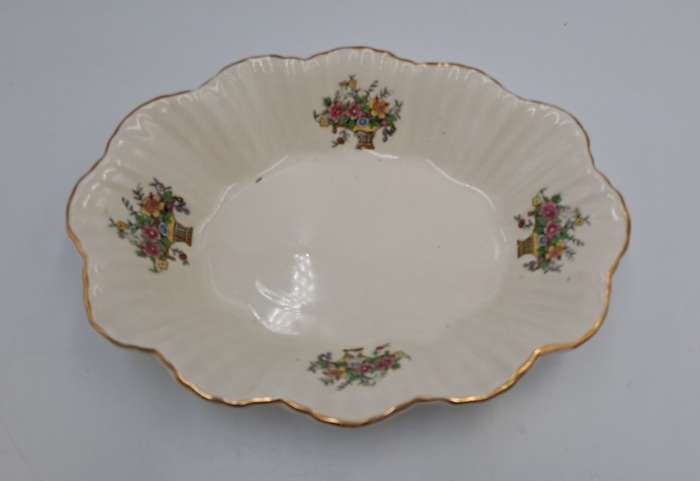 Vintage Longton Royal Art Pottery Porcelain Tray -Made in England
