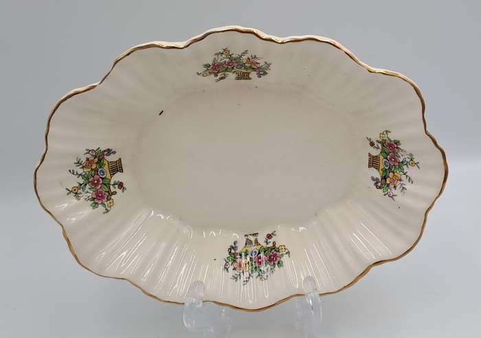 Vintage Longton Royal Art Pottery Porcelain Tray -Made in England