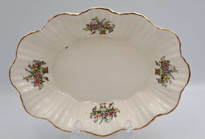 Vintage Longton Royal Art Pottery Porcelain Tray -Made in England