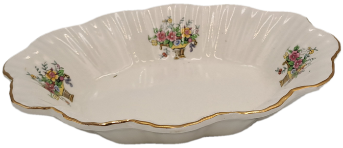 Vintage Longton Royal Art Pottery Porcelain Tray -Made in England