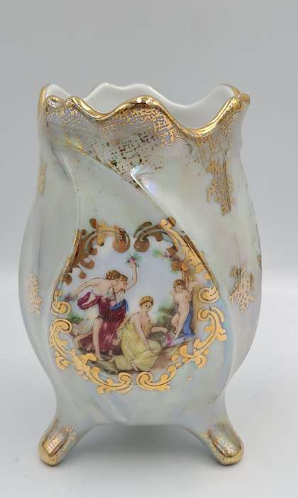 Vintage Hand Decorated Bavaria Vase -Germany 10,7cm x 7,5cm