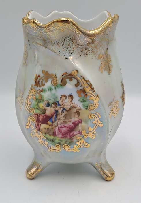 Vintage Hand Decorated Bavaria Vase -Germany 10,7cm x 7,5cm