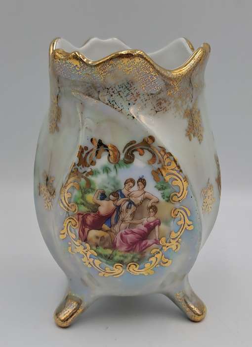 Vintage Hand Decorated Bavaria Vase -Germany 10,7cm x 7,5cm
