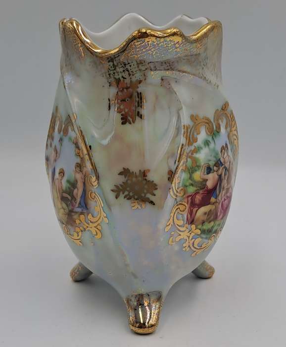 Vintage Hand Decorated Bavaria Vase -Germany 10,7cm x 7,5cm