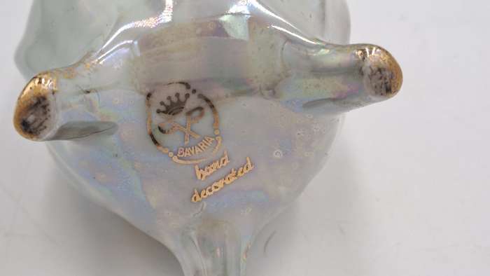 Vintage Hand Decorated Bavaria Vase -Germany 10,7cm x 7,5cm