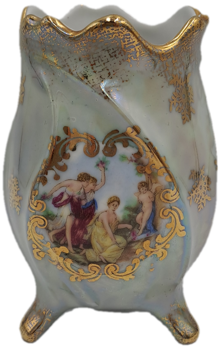 Vintage Hand Decorated Bavaria Vase -Germany 10,7cm x 7,5cm