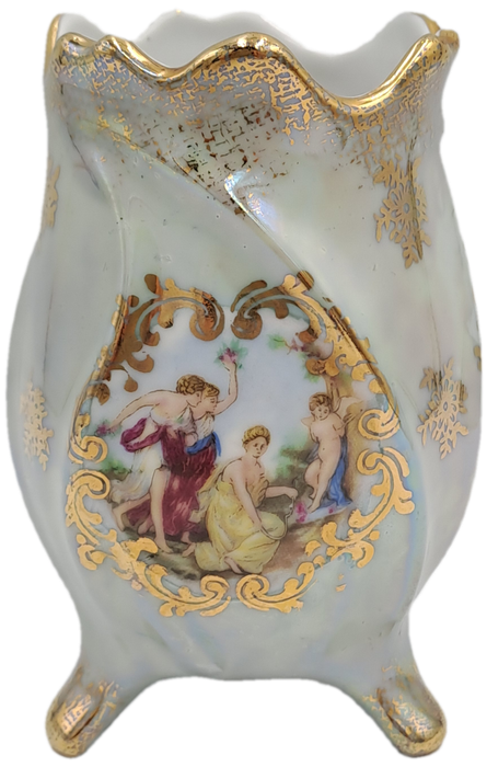 Vintage Hand Decorated Bavaria Vase -Germany 10,7cm x 7,5cm