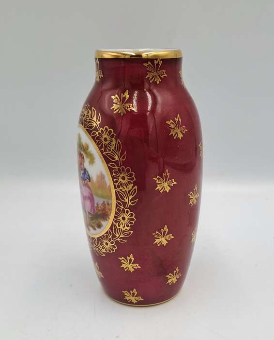 Small Vintage Limoges Porcelain Vase - Made in France 11,8cm x6cm