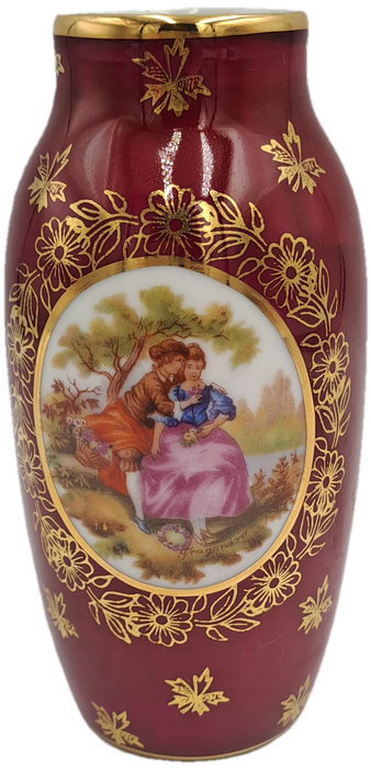 Small Vintage Limoges Porcelain Vase - Made in France 11,8cm x6cm
