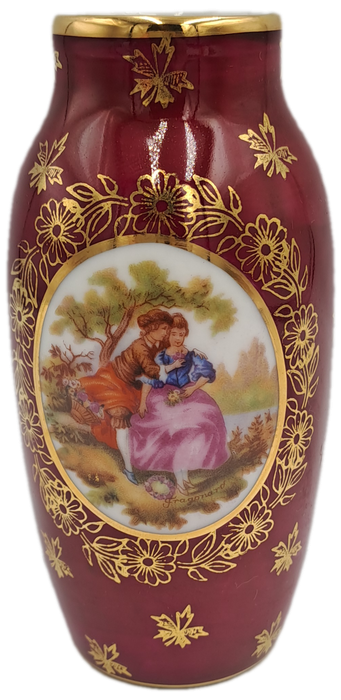 Small Vintage Limoges Porcelain Vase - Made in France 11,8cm x6cm