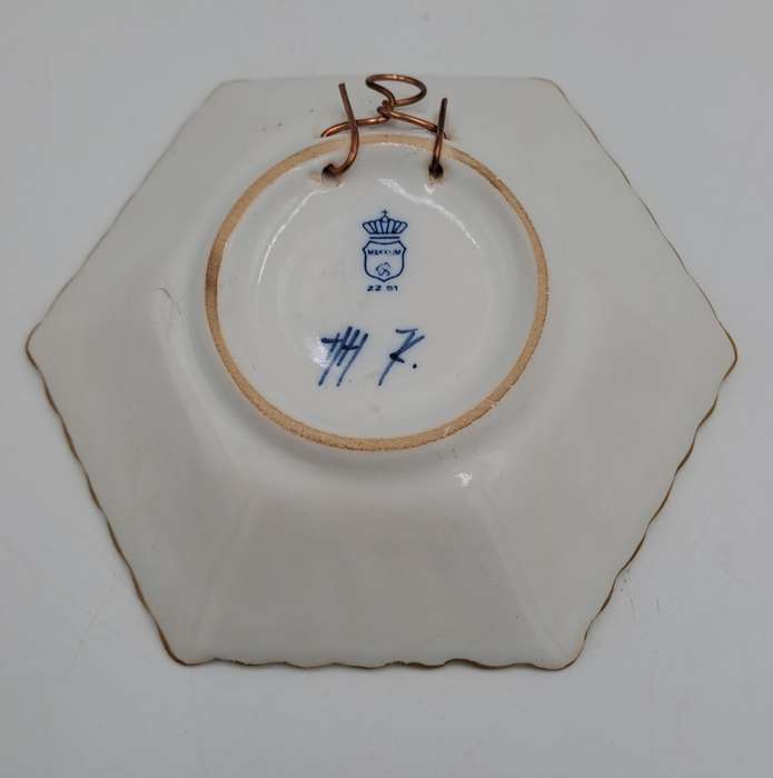Antique Makkum Delft Porcelain Wall Plate -Netherlands