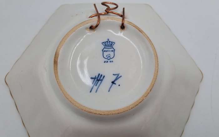 Antique Makkum Delft Porcelain Wall Plate -Netherlands
