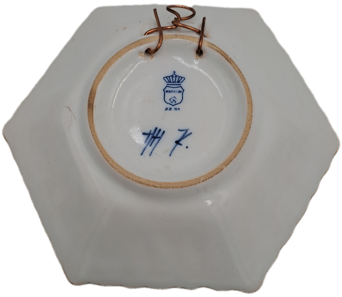 Antique Makkum Delft Porcelain Wall Plate -Netherlands