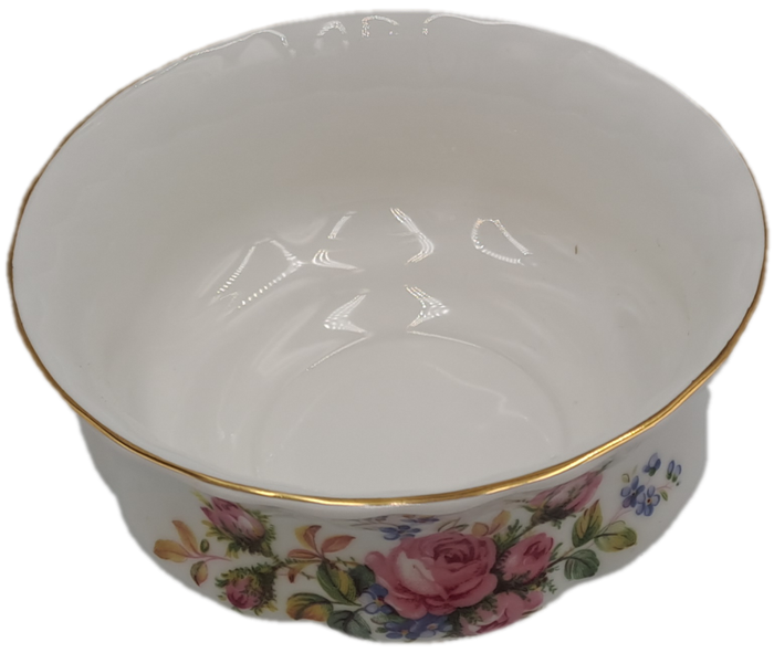 Vintage Royal Albert MOSS ROSE Tea Sugar Bowl- Bone China - England-