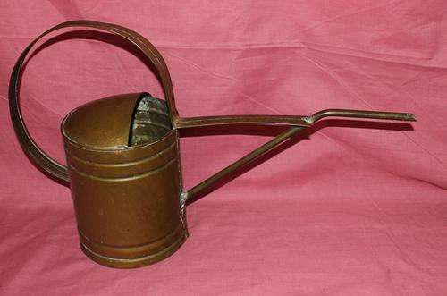 CRAZY R1 START!! Vintage Brass watering Can - 925g - 334mm X 540mm - Not Polished - see More