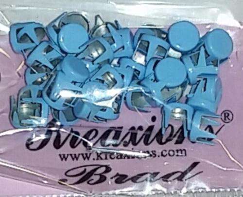 BRADS WITH PRONGS - LIGHT BLUE