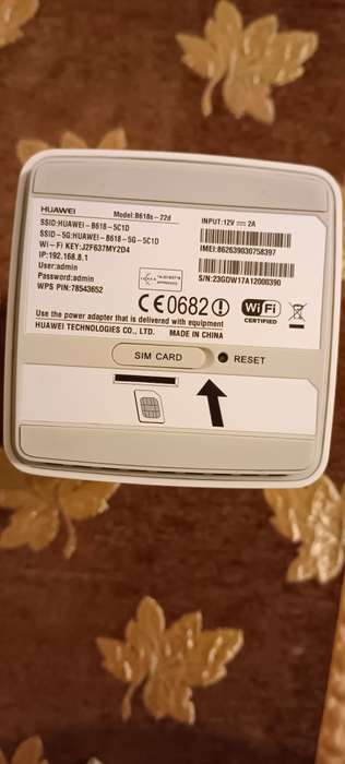 Huawei 4g router B-618  sim card
