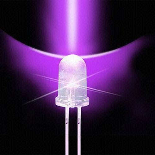 Ultra Violet UV 5mm LED 395~410nm ***LOCAL STOCK***
