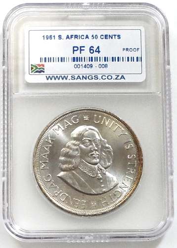 1961 50 CENT SANGS PF64