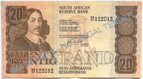 G P C DE KOCK 20 RAND 3RD ISSUE
