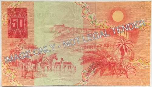 GERHARD DE KOCK 50 RAND NOTE