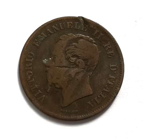 ITALY 5 CENTESIMI 1861N