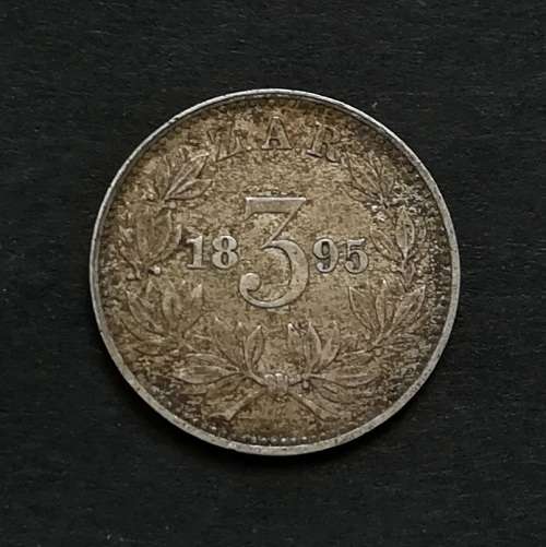Z A R 1895  3 PENCE