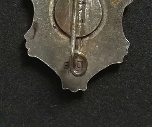 800 SILVER SHIPPING M/N EUROPA PIN BROOCH 3.3 GRAMS 15 X 20MM