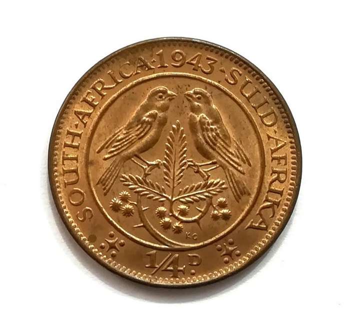 UNIION 1943 1/4 PENNY  *EXCELLENT**