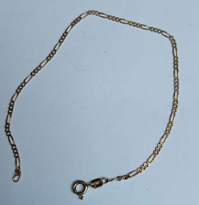 9CT GOLD CHAIN BRACELET 1 GRAMS 170MM