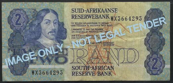 GERHARD DE KOCK 2 RAND 3RD ISSUE REPLACEMENT NOTE